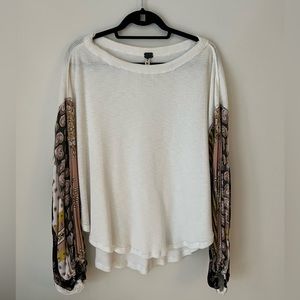 Free People waffle knit sweater